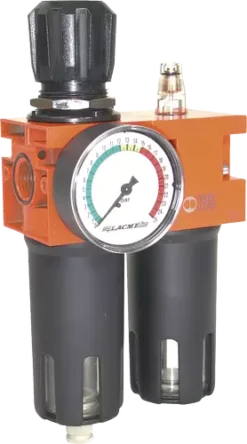 Ensemble Filtre Régulateur Lubrificateur 1/2" 16 Bars 105 M /h LACME - 317900