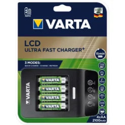 Chargeur VARTA LCD UltraFast - Pour Piles 4 X AA - 57685101441