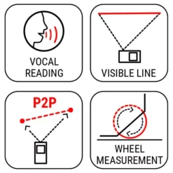Télémètre Laser METRICA Flash Point 2 Point 60 60m - 61260 -Toit Outils Pro 61240 11 1