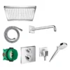 Hansgrohe Pack Encastré Avec Mitigeur Thermostatique Ecostat Square Chromé - 26998000