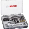 Coffret Drill And Drive BOSCH - 3 En 1 : Pré-perçage, Fraisage Et Vissage - 2607002786