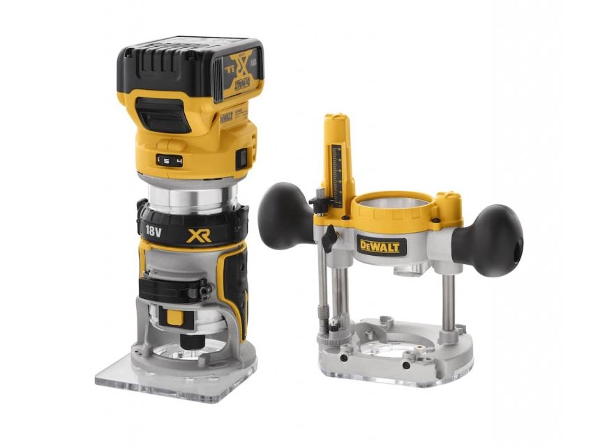 Affleureuse-défonceuse XR 18V 2 X 5Ah Li-ion DEWALT - Pince 6-8 Mm - En Coffret Tsatak Avec 2 Batteries 18V + Chargeur + Accessoires - DCW604P2-QW 2 Affleureuse-défonceuse XR 18V 2 X 5Ah Li-ion DEWALT - Pince 6-8 Mm - En Coffret Tsatak Avec 2 Batteries 18V + Chargeur + Accessoires - DCW604P2-QW – Image 2