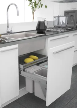 Poubelle Extractible 36L Tri Sélectif SIGE - Pour élément De 600 Mm - 560 X 400 X 405 Mm - 575