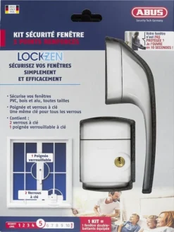 Pack Lockzen 3 Points Renforcés ABUS Pour Sécurisation De Fenêtre - 0072392 -Toit Outils Pro CBA10284 1