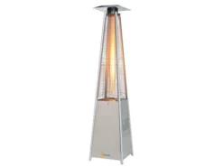 Chauffage Parasol Mobile SOVELOR Au Propane - Inox - LOUXOR