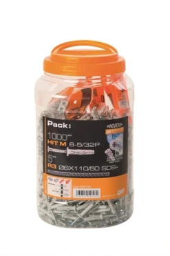 Chevilles à Frapper SPIT HIT M - 6x30 - Bidon 1000 Pièces - 055708