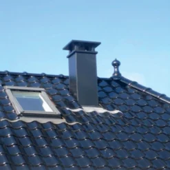 Chapeau De Ventilation Simple Ardoise Ø80 Mm NICOLL - CD8