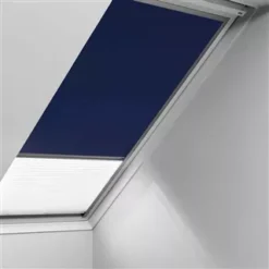 Store Duo Occultant Marine + Plissé Blanc VELUX - 78 X 118 Cm - DFD MK06 0001S