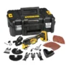 Multi-Cutter DEWALT Sans Fil 18V 2.0Ah Li-Ion Sans Charbons + 32 Accessoires Coffret T-STAK - DCS355D2