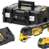 DeWALT Multi Cutter 18V 5.0Ah Li-Ion + 29 Accessoires En Coffret Tstak - DCS356P2-QW