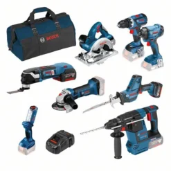 Kit De 8 Outils Professionnels BOSCH 18V 5.0 Ah - 0615990K9H -Toit Outils Pro DGA56127 1