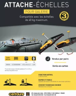 Paire De Fixe échelles De Galerie - FIXGALPR -Toit Outils Pro EBA40002 4