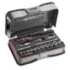 Coffret 37 Pièces Douilles 1/4" 6 Pans Métriques + Embouts + Plateau Mousse FACOM - R.161-6M6PB