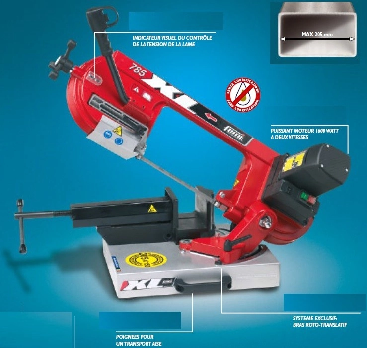 Scie à Ruban Métal FEMI Régulation électronique - Coupe Max.205mm - 785XL 2 Scie à Ruban Métal FEMI Régulation électronique - Coupe Max.205mm - 785XL – Image 2