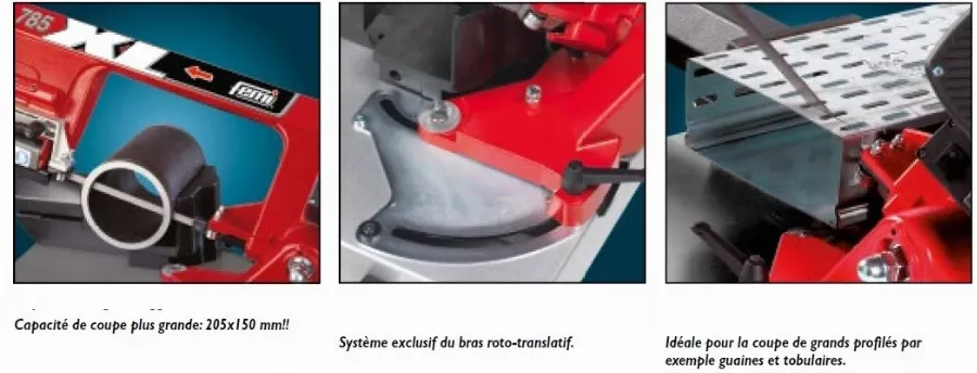 Scie à Ruban Métal FEMI Régulation électronique - Coupe Max.205mm - 785XL 4 Scie à Ruban Métal FEMI Régulation électronique - Coupe Max.205mm - 785XL – Image 4