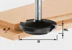 Fraise à Plates Bandes HW Avec Queue De 8mm FESTOOL HW D42,7/13/R6 - 491138