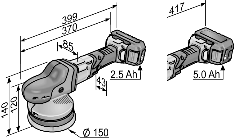 Polisseuse Excentrique 18V XFE 15 150 18.0-EC FLEX - Sans Batterie Ni Chargeur - En L-Boxx - 459089 4 Polisseuse Excentrique 18V XFE 15 150 18.0-EC FLEX - Sans Batterie Ni Chargeur - En L-Boxx - 459089 – Image 4