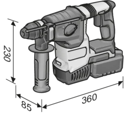 Marteau 18V CHE 2-26 18.0-EC C FLEX - Sans Batterie Ni Chargeur - Accessoires - 491314 -Toit Outils Pro FLE00168 4