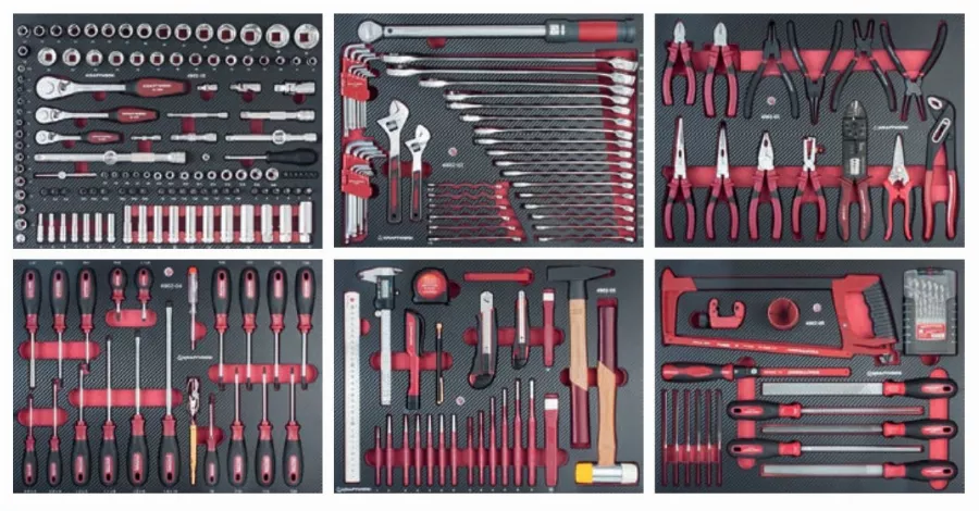 Assortiment D'outils Completo EVA 6 Tiroirs KRAFTWERK 280 Pièces - 105.515.000 1 Assortiment D'outils Completo EVA 6 Tiroirs KRAFTWERK 280 Pièces - 105.515.000