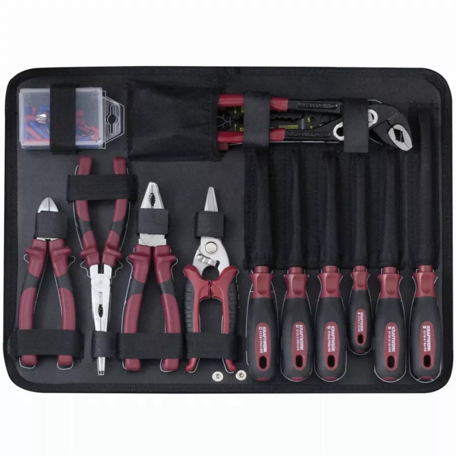 Coffret D'outils Pro-Line KRAFTWERK 264 Pièces + Perceuse Visseuse BOSCH 1/4" 1/2" - 3949 6 Coffret D'outils Pro-Line KRAFTWERK 264 Pièces + Perceuse Visseuse BOSCH 1/4" 1/2" - 3949 – Image 6