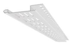 Profilé De Ventilation PVC 2 M NICOLL - Blanc - PVSF2B