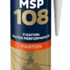 Mastic BOSTIK MS108 - Blanc - Cartouche De 290 Ml - Lot De 12 - 30133127