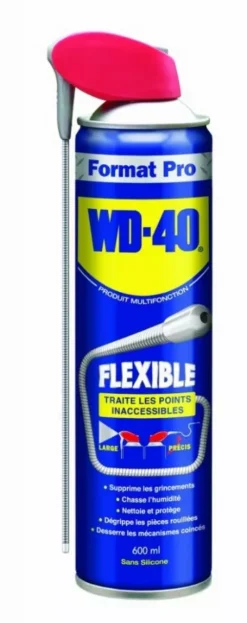 Aérosol WD40 Avec Flexible - Bombe De 600 Ml - Lot De 6 - 33448