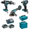 Ensemble De 3 Machines 40 V Max Li-Ion 4 Ah XGT (DF001G + GA005G + TD001G) MAKITA - DK0125G301