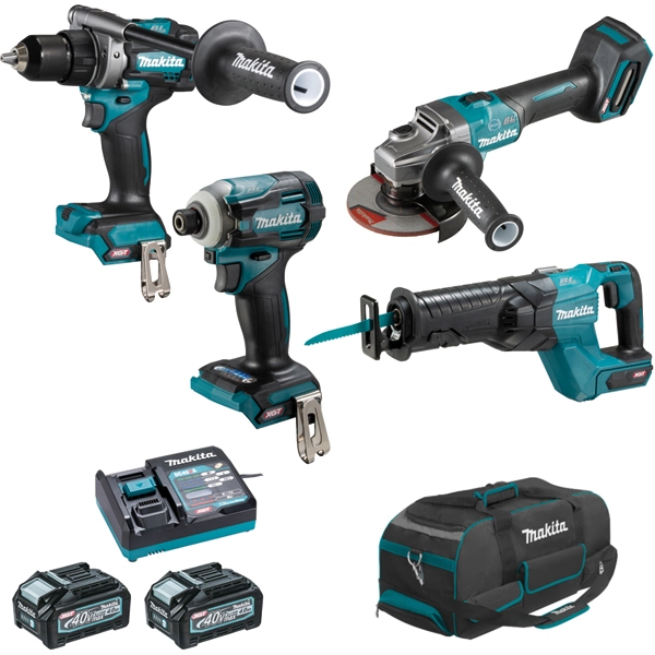 Ensemble De 4 Machines 40 V Max Li-Ion 4 Ah XGT (DF001G + GA005G + TD001G + JR001G) MAKITA - DK0126G401 1 Ensemble De 4 Machines 40 V Max Li-Ion 4 Ah XGT (DF001G + GA005G + TD001G + JR001G) MAKITA - DK0126G401
