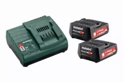 Pack énergie 12V METABO - Pack 2 Batteries 12 Volts + Chargeur 2 X 2,0 Ah Li-Power, SC 30 - 685300000