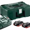 Pack énergie 18V METABO 2 Batt. 4,0 Ah LiHD + Charg. ASC 145 + Coffret MetaBox - 685130000