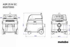 Aspirateur Filaire ASR 25 M SC METABO - 602070000 -Toit Outils Pro MET00635 3