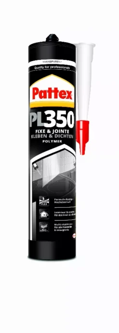 Colle Fixation PL350 PATTEX - 300 G - Transparent - 1532143