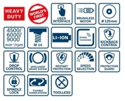 Meuleuse Angulaire BOSCH GWS 18V-10SC Professional Solo Click & Go - Sans Batterie Ni Chargeur - 06019G340B -Toit Outils Pro MNA50063 3