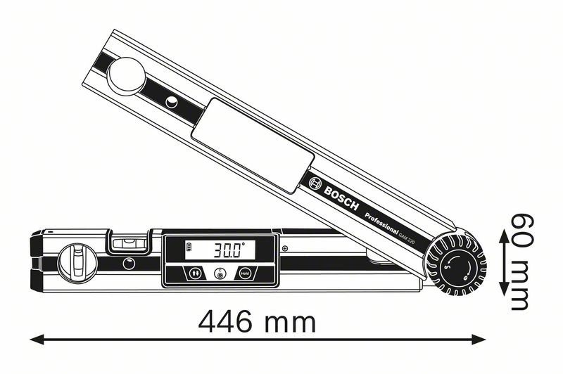 Mesureur D'angles BOSCH GAM 220 - 0601076500 1 Mesureur D'angles BOSCH GAM 220 - 0601076500