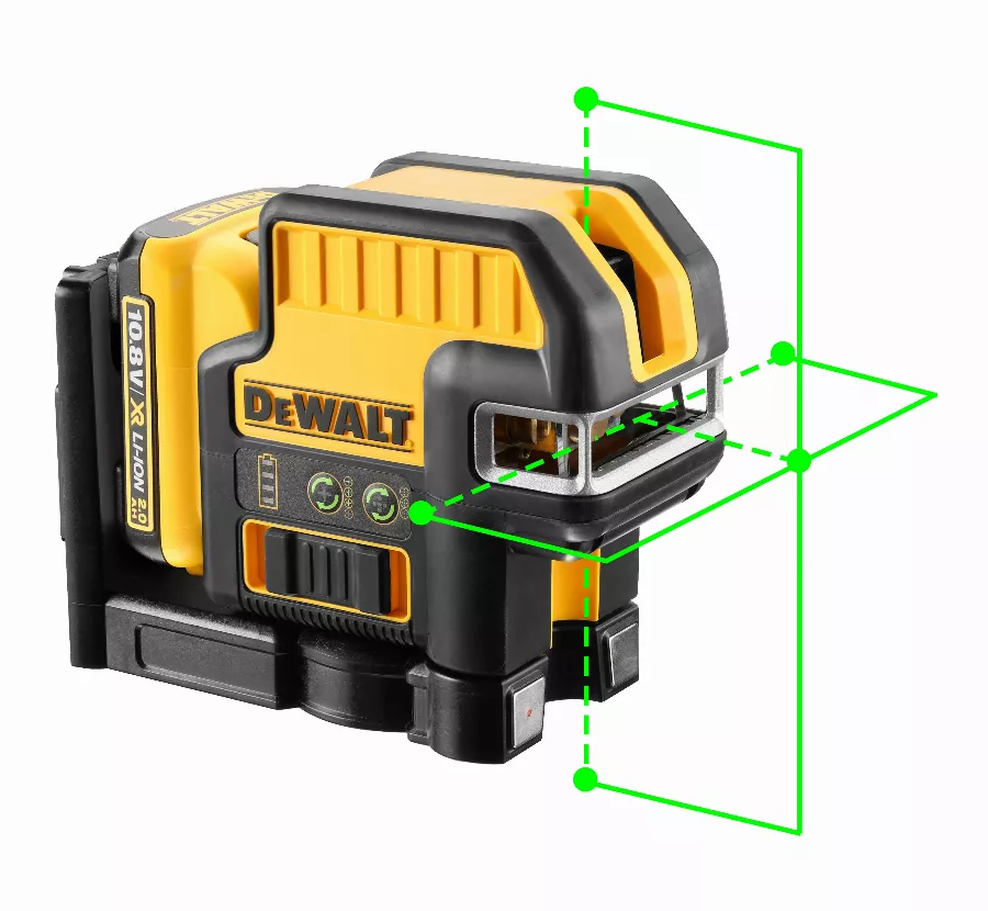 Laser Croix + 5 Points XR 10.8V 2Ah Li-Ion DEWALT Faisceau Vert - DCE0825D1G 3 Laser Croix + 5 Points XR 10.8V 2Ah Li-Ion DEWALT Faisceau Vert - DCE0825D1G – Image 3
