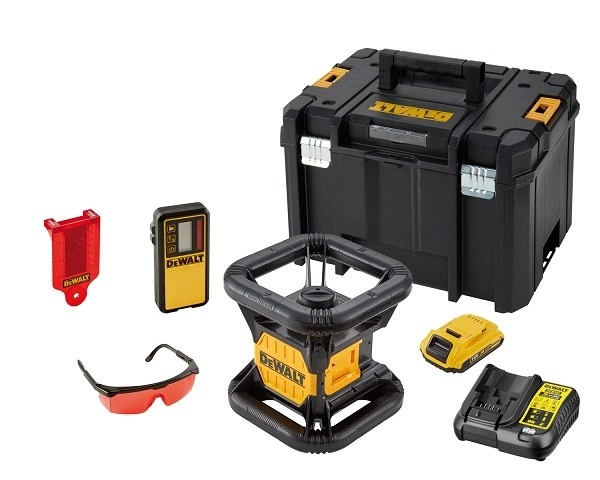 Niveau Laser Rotatif DEWALT Double Pente Intérieur 18V - DCE074D1R 1 Niveau Laser Rotatif DEWALT Double Pente Intérieur 18V - DCE074D1R