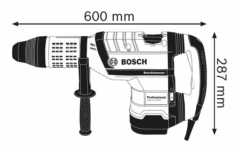 Perforateur BOSCH - SDS-MAX GBH 12-52 DV - 0611266000 4 Perforateur BOSCH - SDS-MAX GBH 12-52 DV - 0611266000 – Image 4