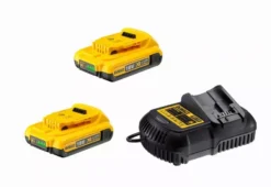 Pack De Batteries DEWALT 18V 2.0Ah Li-Ion - 2 Batteries + Chargeur - DCB115D2