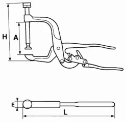 Pince Etau Serre-joint A Vis SAM - 21410 -Toit Outils Pro SAM01100 5