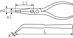 Pince A Bec Demi Rond Coude PVC 160 Mm SAM - 24316P -Toit Outils Pro SAM01241 5