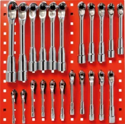 Panneau Mural 22 Clés A Pipe Débouchée 6 Pans SAM - 94SDJ22P