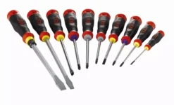 Jeu 10 Tournevis Fente Phillips Et Pozidriv SAM - TJ10 -Toit Outils Pro SAM05823 1