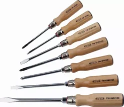 Jeu De 7 Tournevis Bois Mecanicien, Ph Et Pz SAM - TWJ7 -Toit Outils Pro SAM05874 1