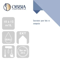 Saturateur Bois Obbi'Eau Sat Incolore OBBIA - Bidon 5L