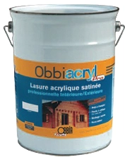 Lasure Haute Performance Obbiacryl Pro 1L OBBIA - Chêne Foncé