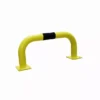 Arceau De Protection Acier Ø76mm VISO - Jaune Et Noir - 750 X 350 Mm - Platine De Fixation 4 Trous - BAR3575NJ