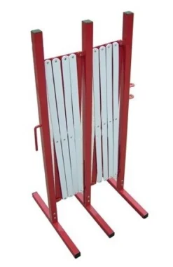 Barrière Extensible Rouge Et Blanc VISO - Acier - Rouge Et Blanc - 400 X 94 Mm - BAR4000