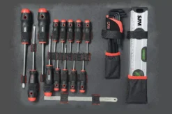 Valise Trolley + 136 Outils SAM OUTILLAGE Fermeture à Clé - CP-136N -Toit Outils Pro cp 136n 05