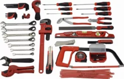 Caisse Textile 39 L + 95 Outils Pour Plombier SAM OUTILLAGE - CP-PL1